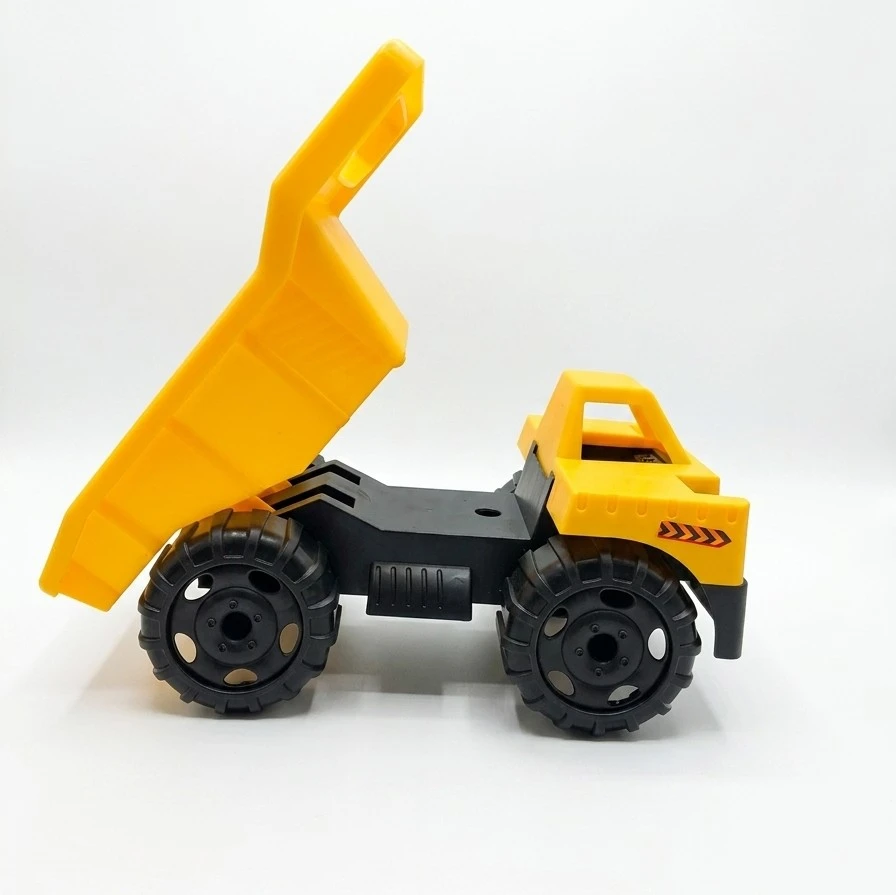 Turbo Wheels Action Series Yellow Dump Truck Toy - 7"×4.5"×4"