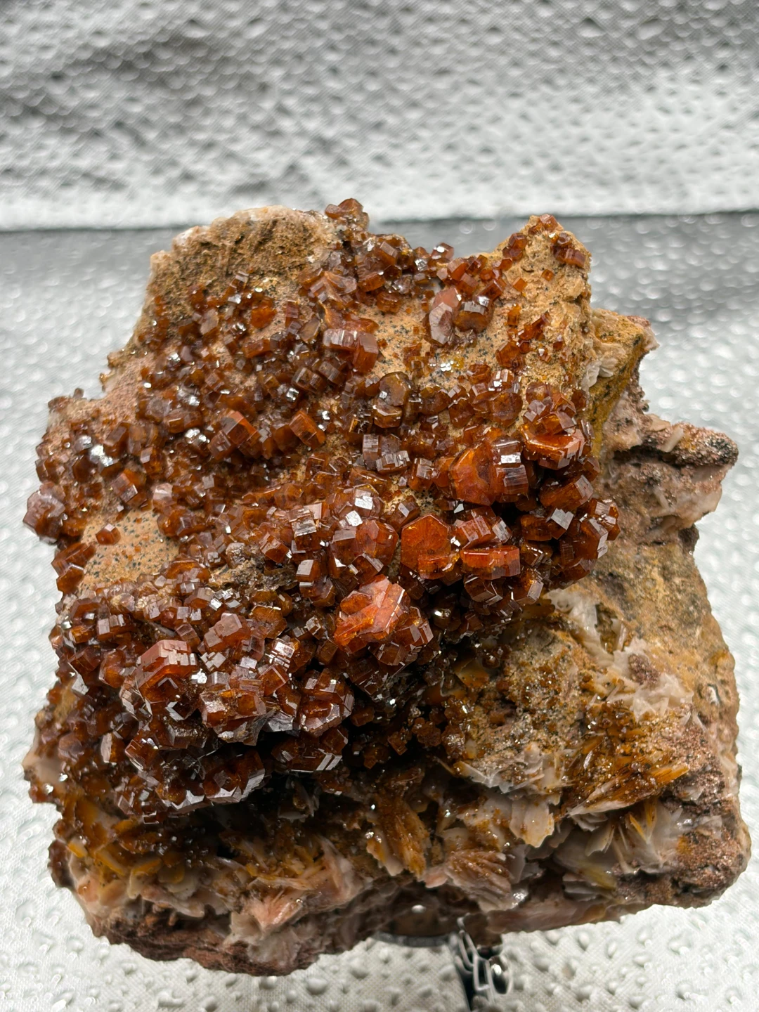 Vanadinite Crystal Specimen on Matrix