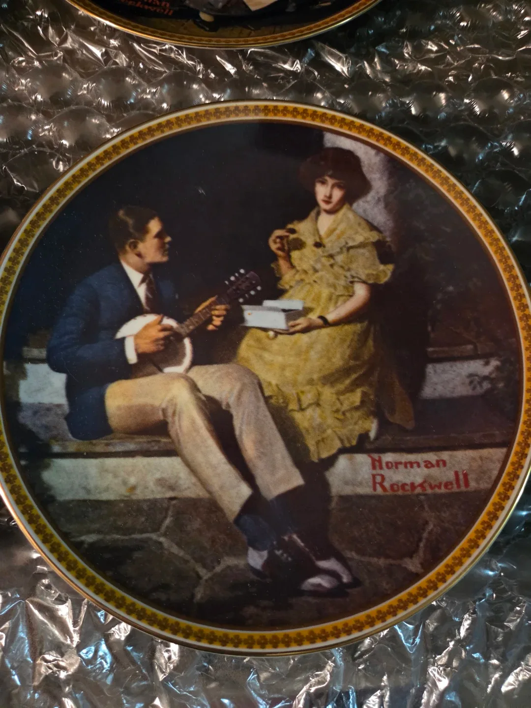 Norman Rockwell "Dreaming in the Attic" Collector Plate