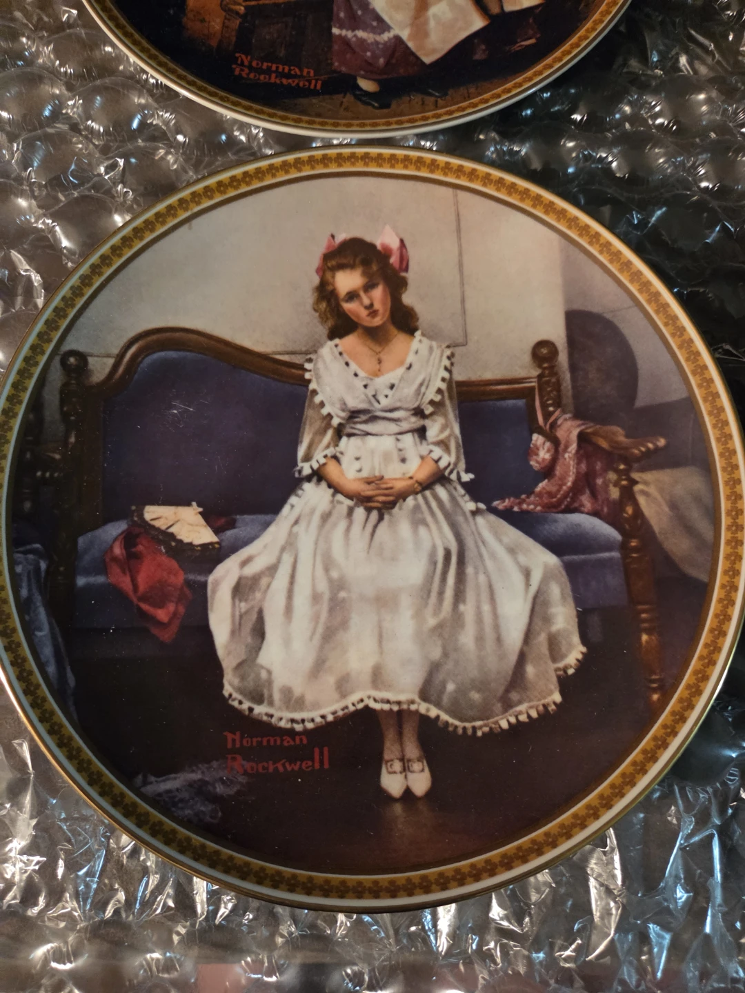 Norman Rockwell "Dreaming in the Attic" Collector Plate - photo 3