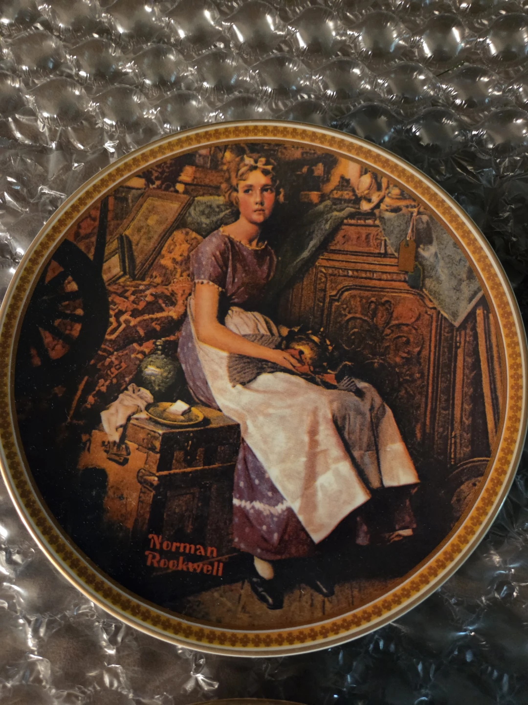 Norman Rockwell "Dreaming in the Attic" Collector Plate - photo 4