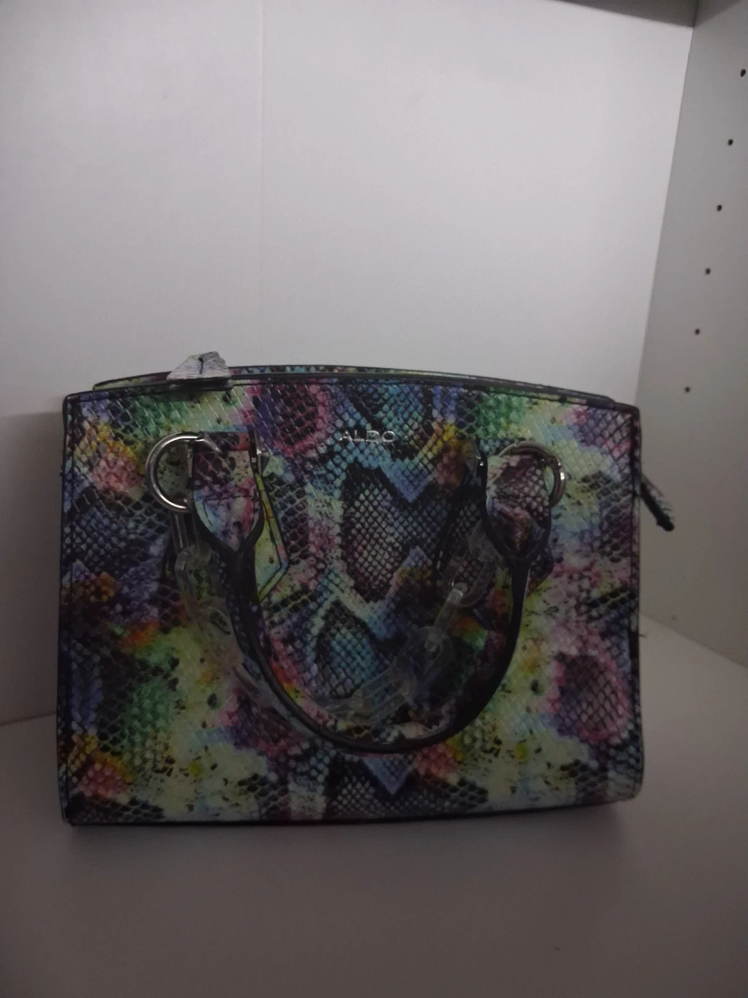 ALDO Satchel Handbag - Multi-colour Snakeskin