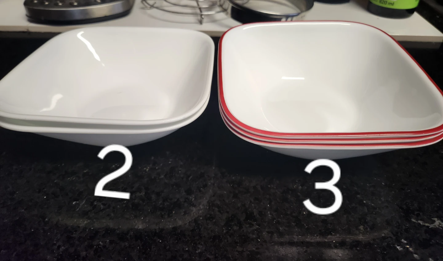 5 ea Corelle 22oz Square Glass Cereal/Soup Bowl - photo 2