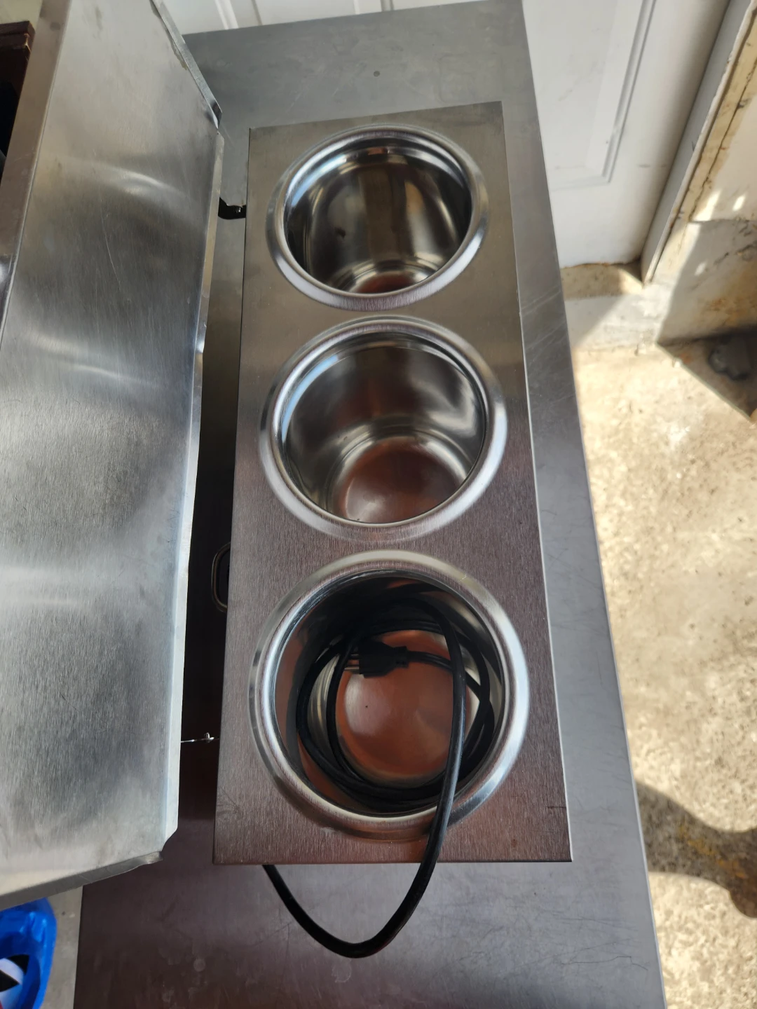 Stainless Steel 3-Pump Sauce Dispenser Warmer - photo 3