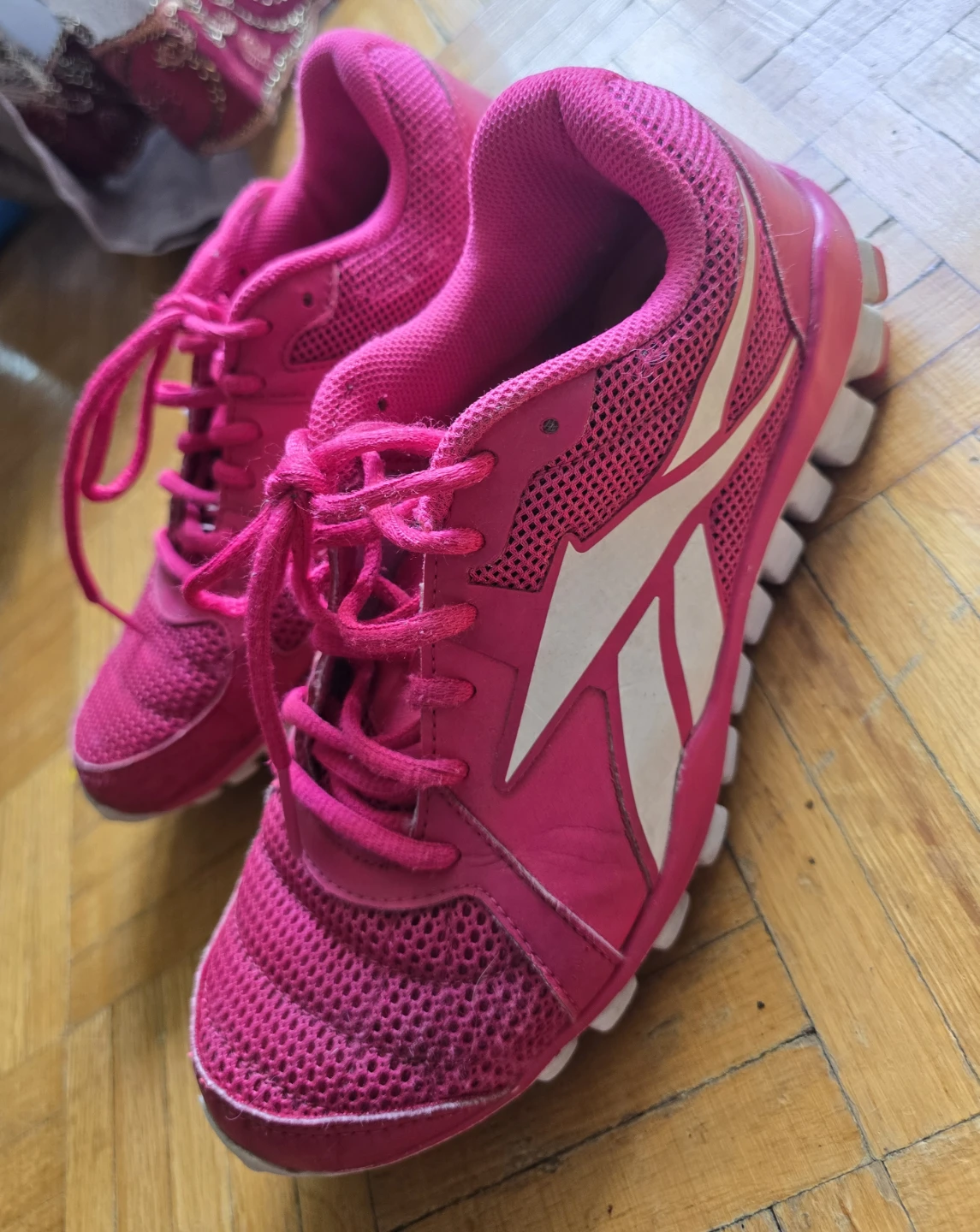 Reebok Pink Running Shoes with Breast Cancer Ribbon