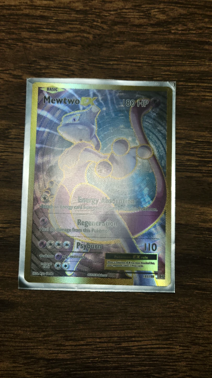 Mewtwo EX Collectors Card (CASE INCLUDED)