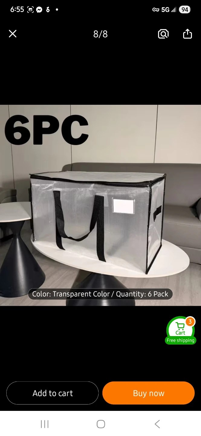 NEW Rugged Rhino 24 Gal Moving Storage Bags