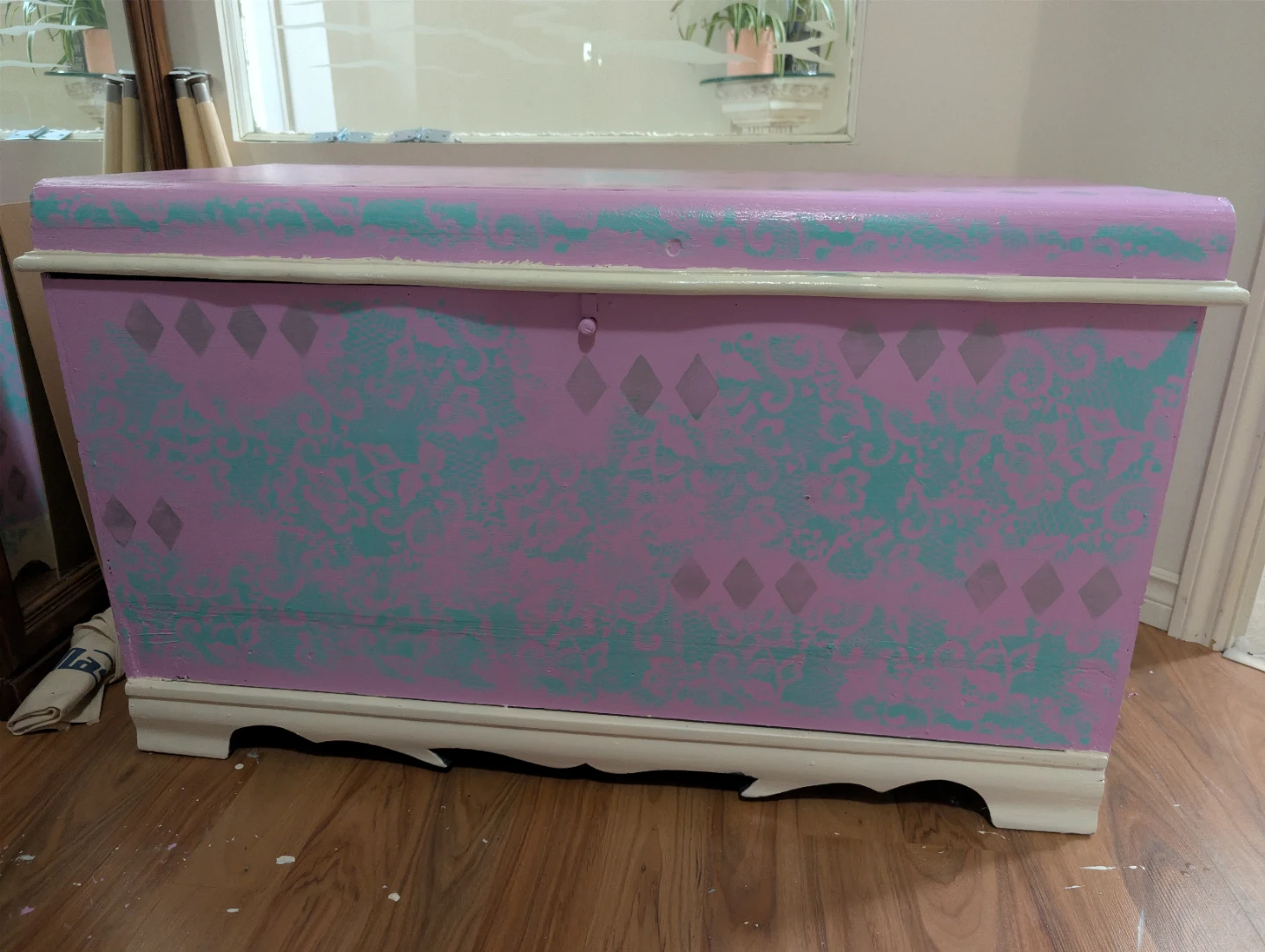 Down the Rabbit Hole Cedar Chest Storage Trunk - photo 2