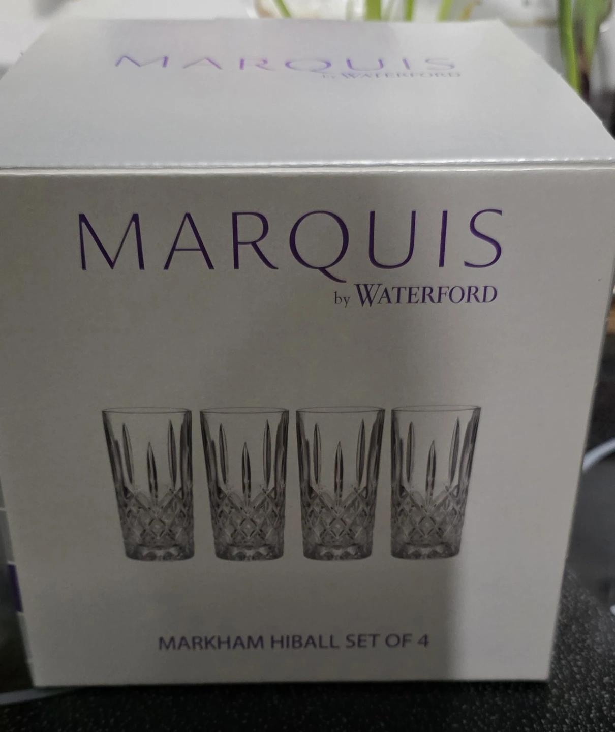 Marquis by Waterford Markham Hiball Glasses Set of 4