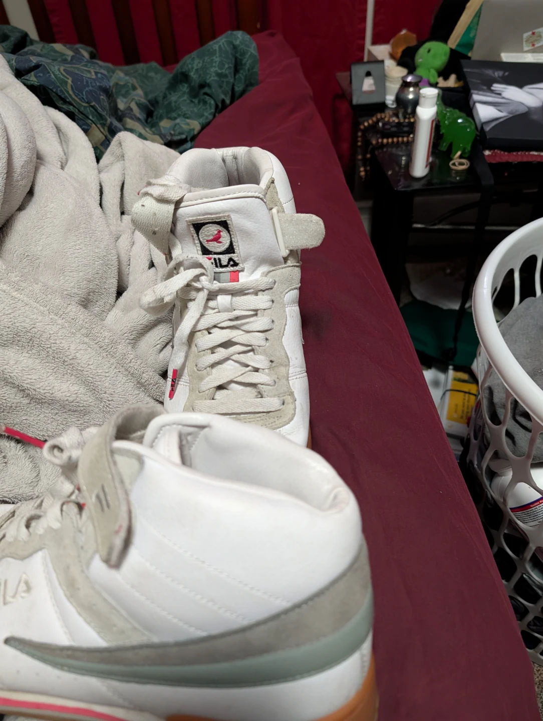 Fila High Top Sneakers - White/Grey - Size 13 - photo 2