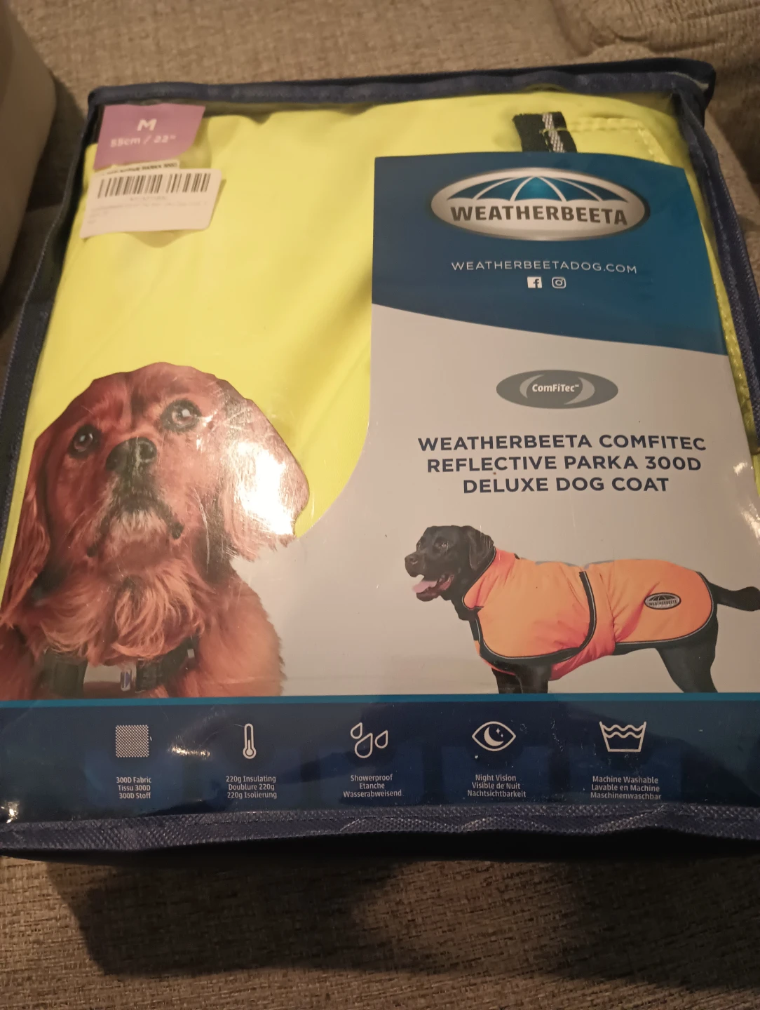 WeatherBeeta Comfitec Reflective Deluxe Dog Coat