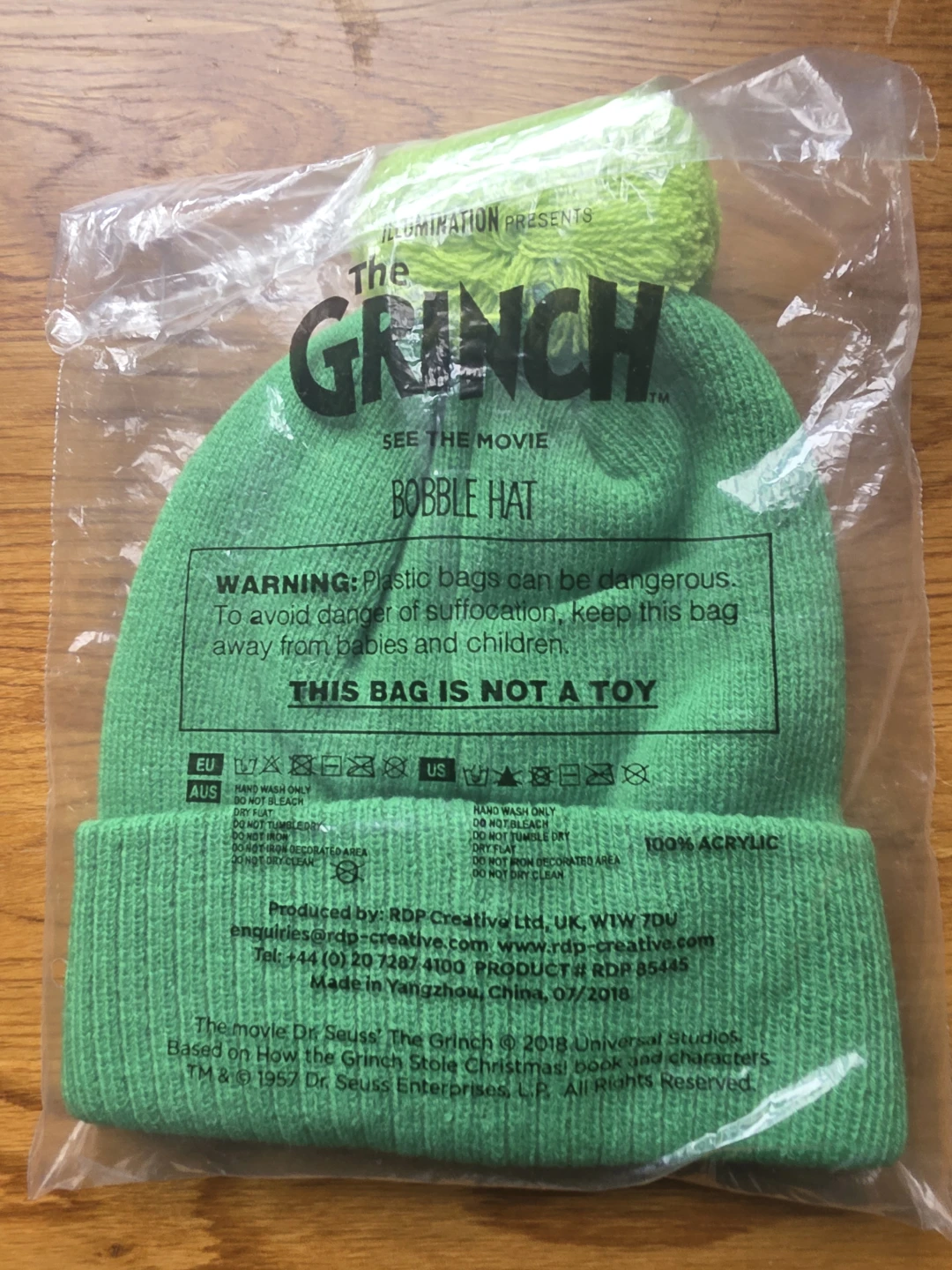 The Grinch Bobble Hat Toque - photo 2