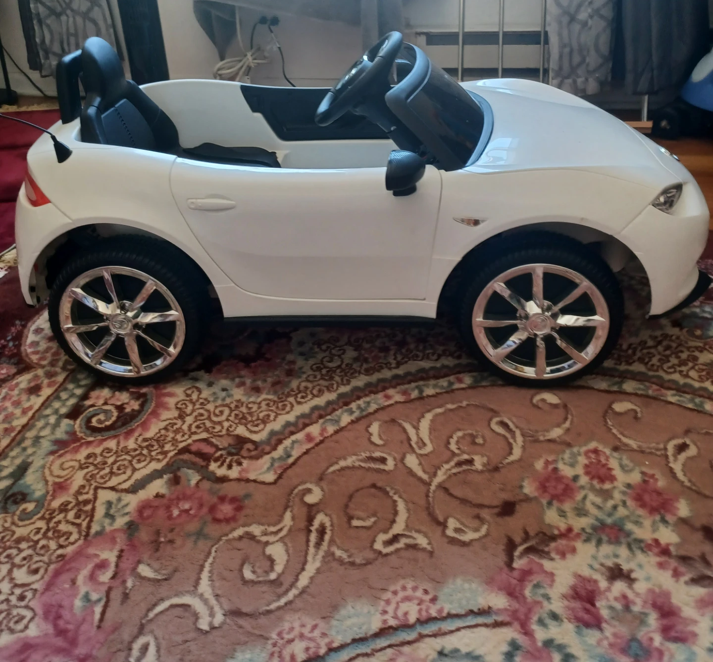 Kids Ride-On Mazda MX-5 Electric Car - White - photo 3