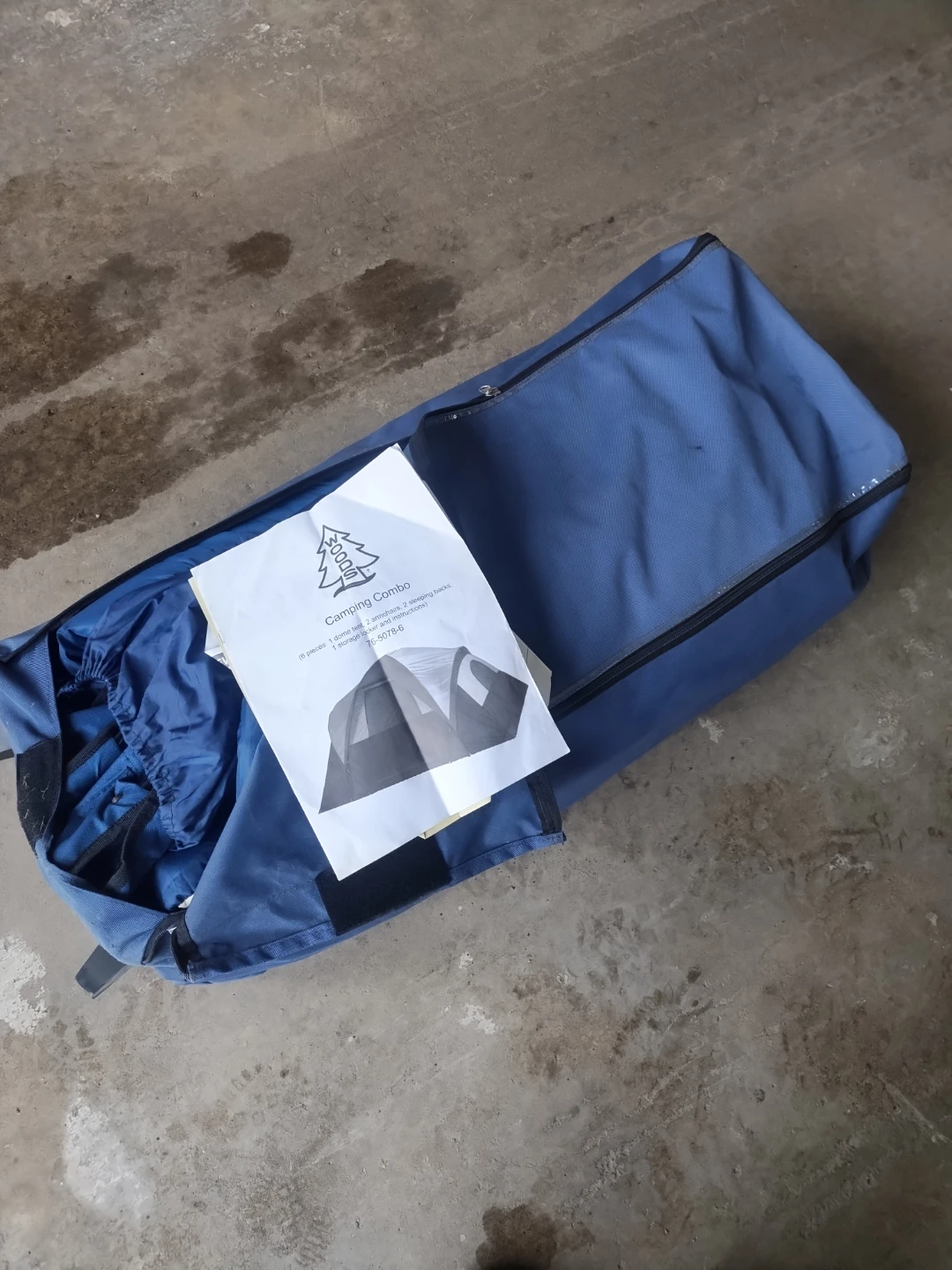 Blue Camping Combo Tent Bag with Wheels - photo 2