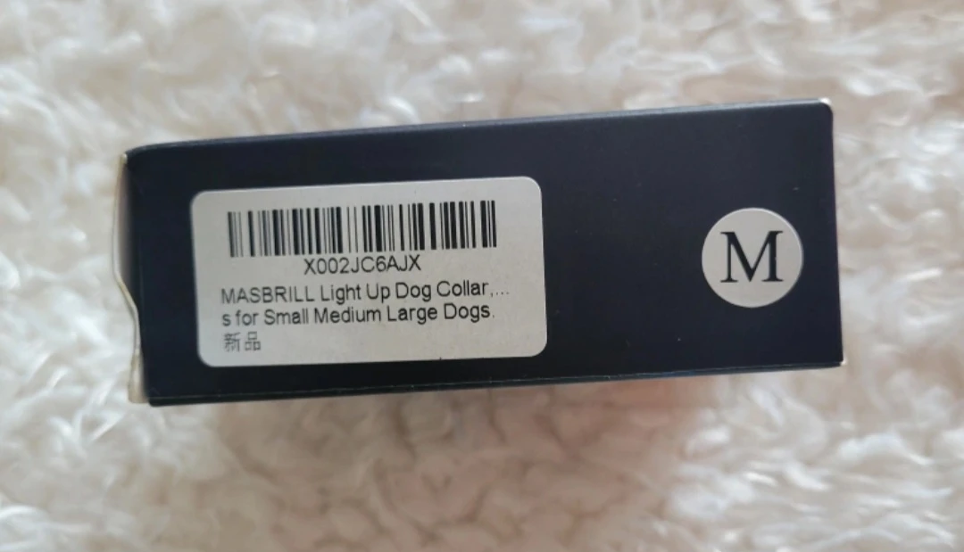 BNIB LED Light Up Dog Collar - Orange, Size M - photo 4