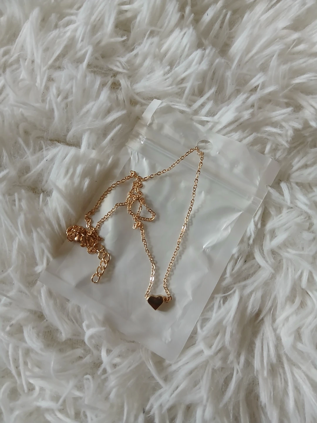 Gold Tone Heart Necklace