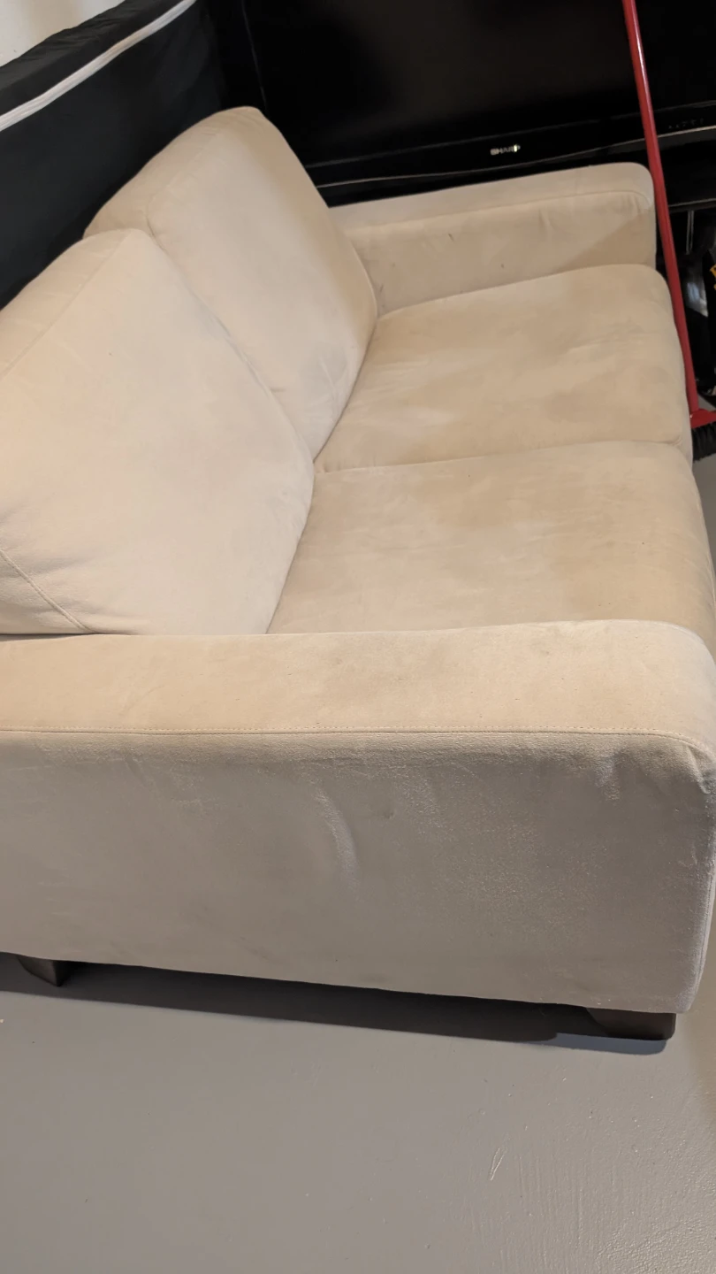 Beige Loveseat Sofa - photo 4