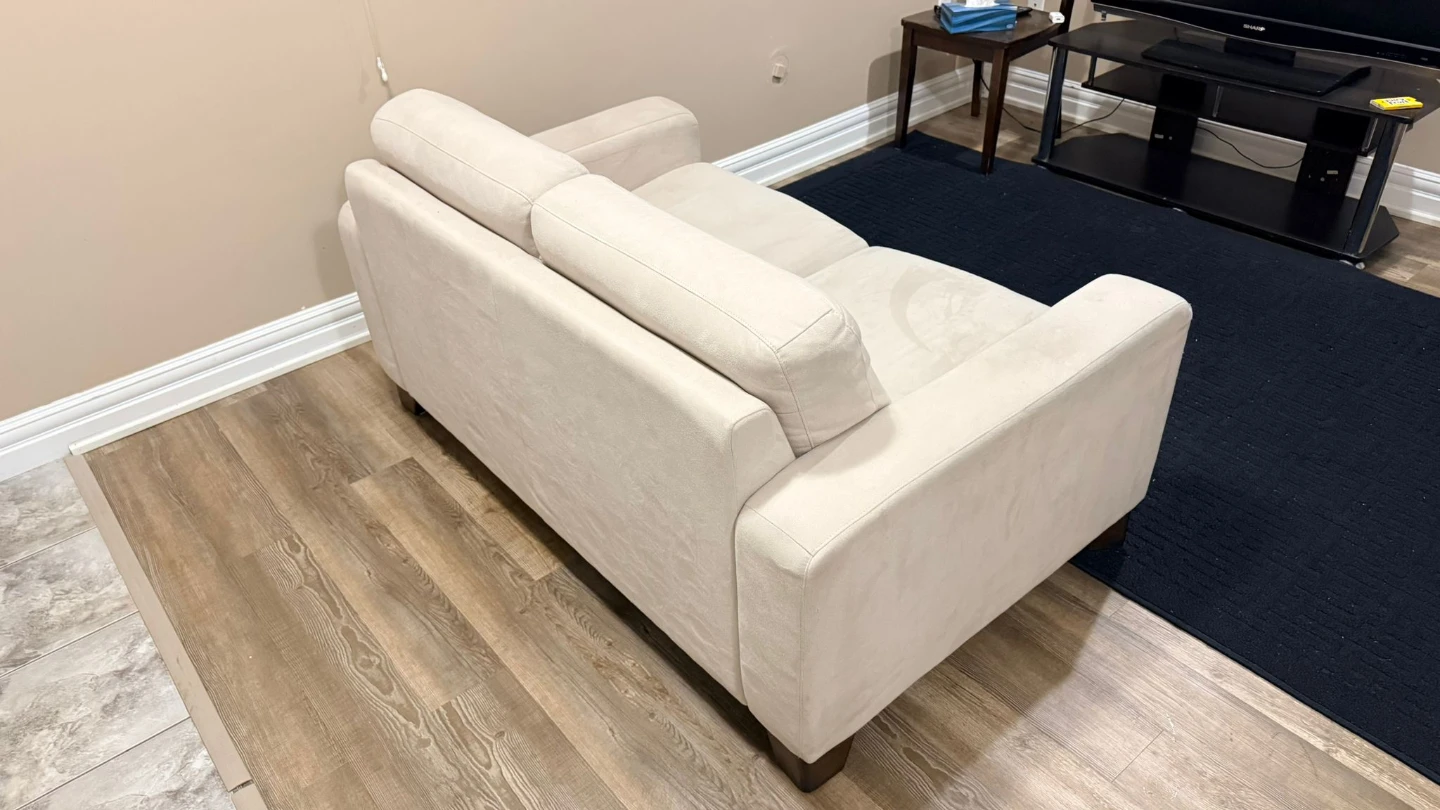 Beige Loveseat Sofa - photo 5