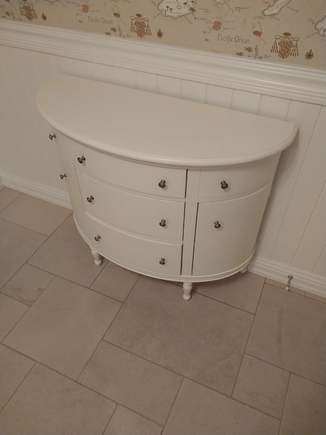 Butler Bedford White Demilune Console Chest