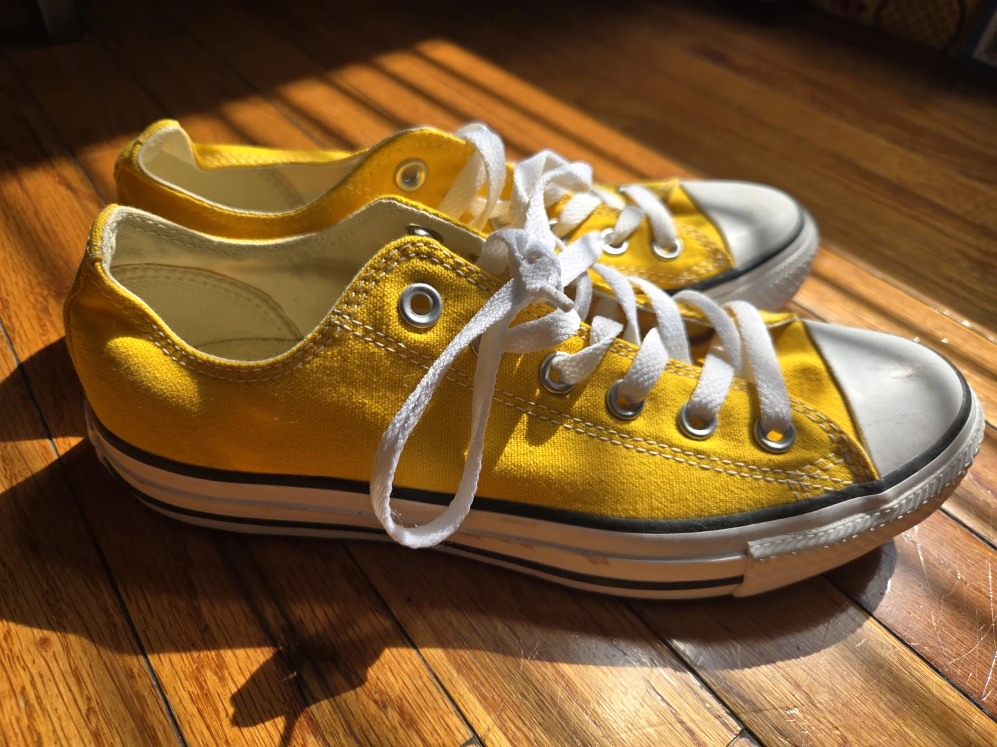 Converse All Star Yellow Canvas Low Top Sneakers - photo 2