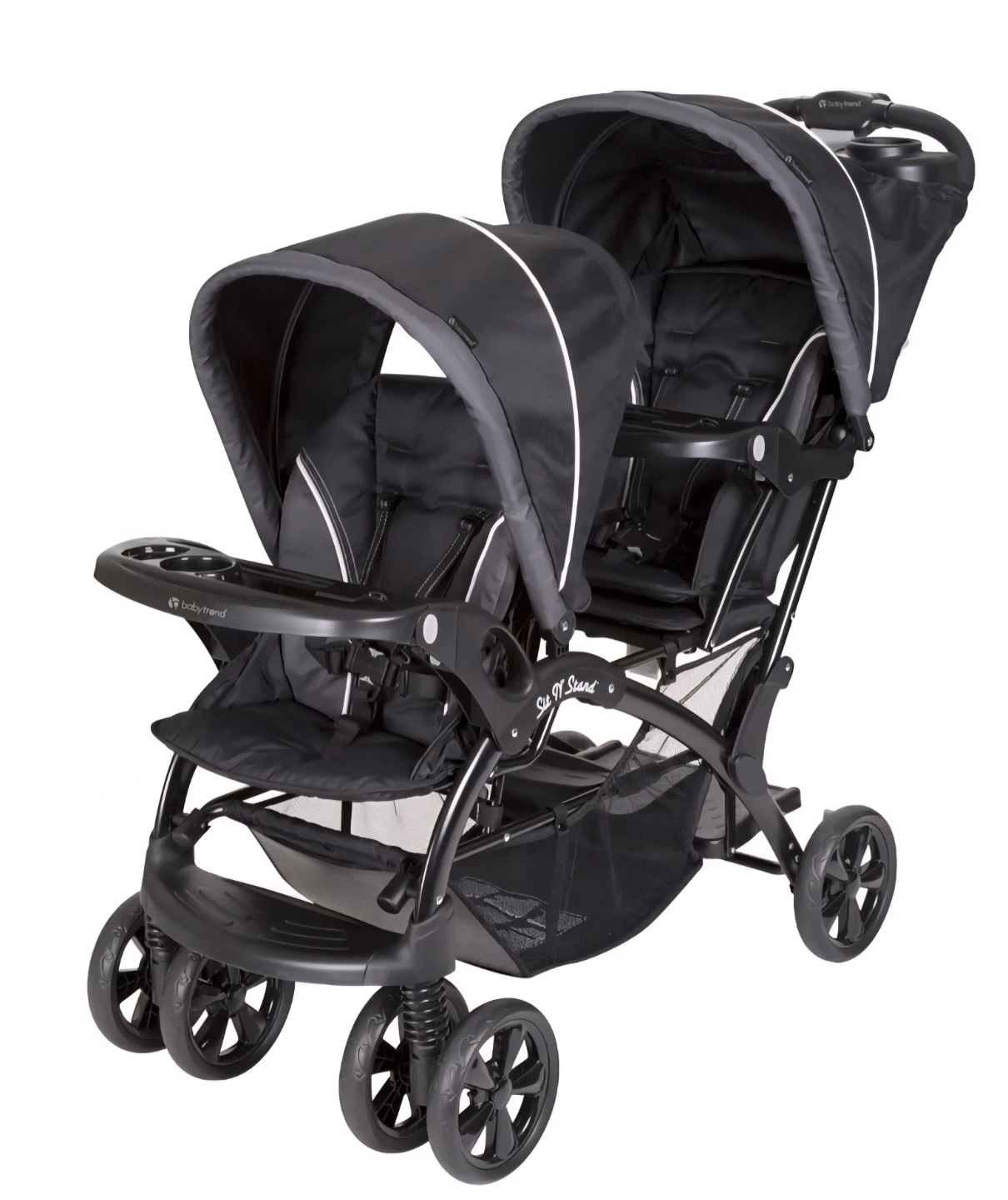 Baby Trend Sit N Stand Double Stroller - Black