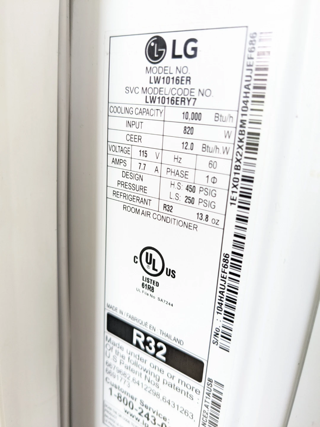 10,000Btu LG Window AC Unit with Remote Control - photo 3