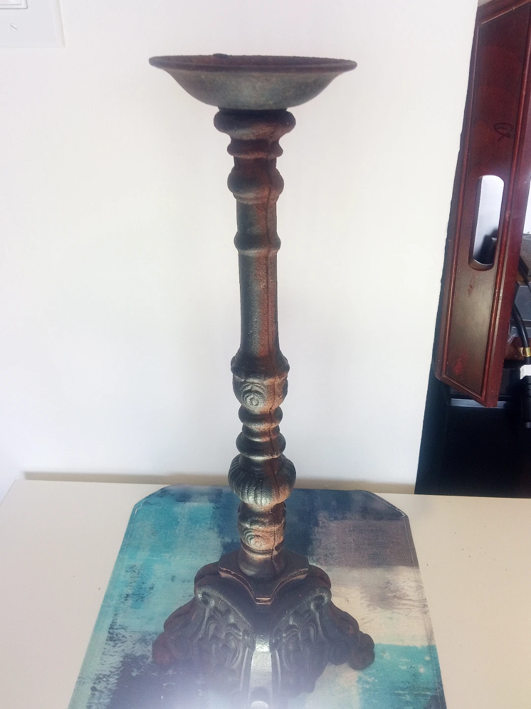 Vintage Cast Iron Candle Stick - photo 2