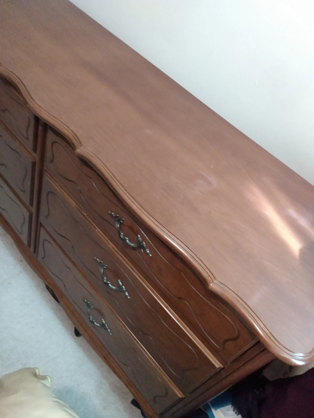 Dresser and mirror