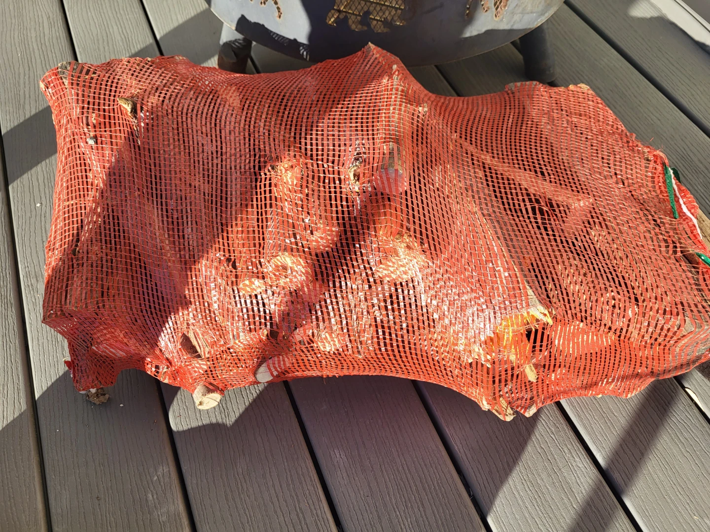 Metal Fire Pit with Bag of Firewood - photo 2