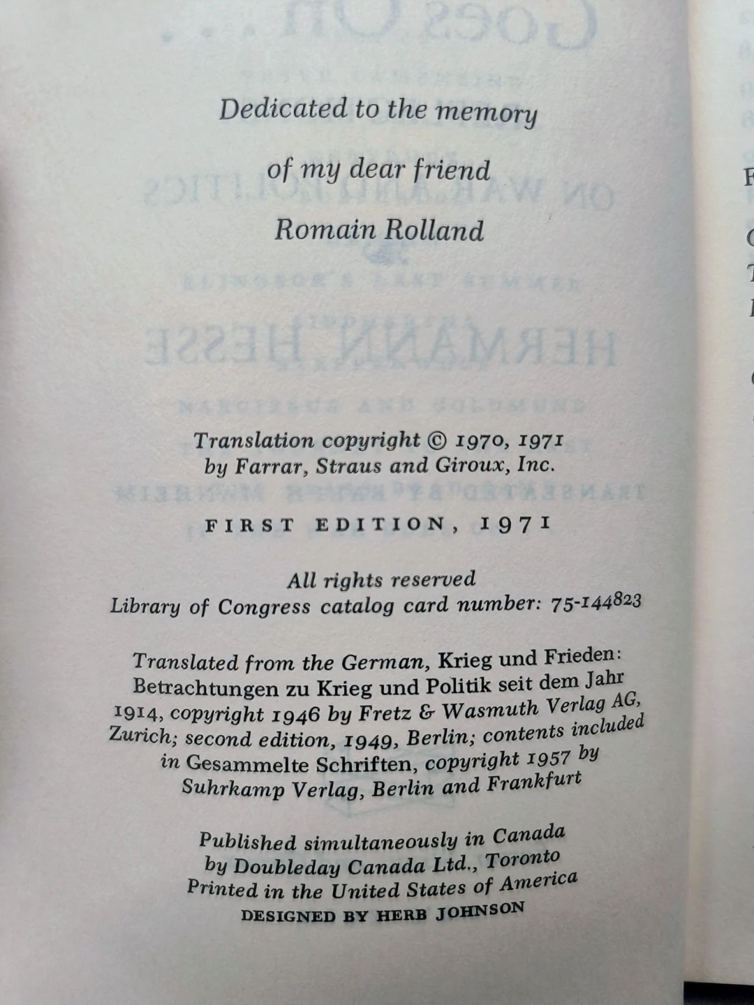 Hermann Hesse, If the War Goes On, & Beneath the Wheel - photo 4