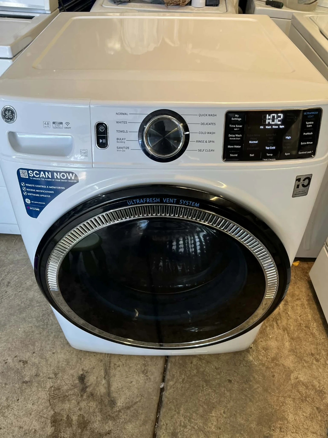 GE UltraFresh Vent System Front Load Washer