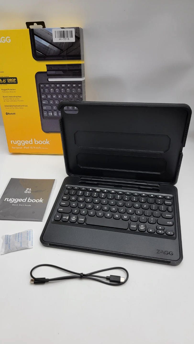 ZAGG Rugged Book iPad 10th Gen 10.9" Wireless Backlit Keyboard - photo 2