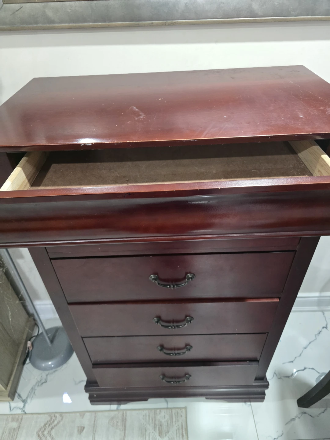Dark Wood 5-Drawer Dresser - photo 2