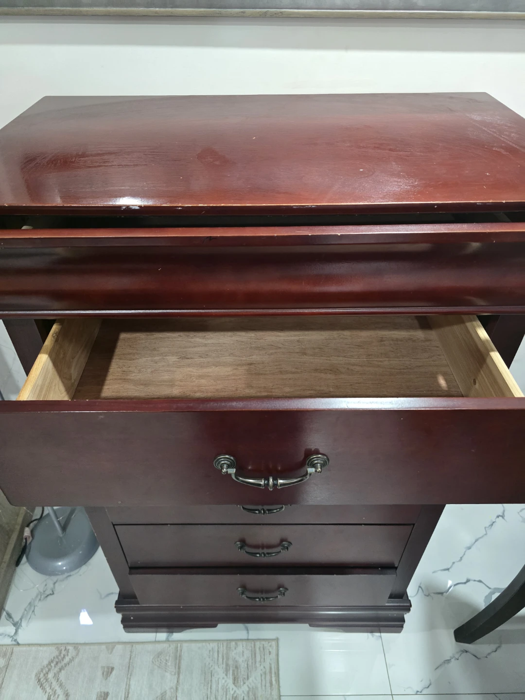 Dark Wood 5-Drawer Dresser - photo 3
