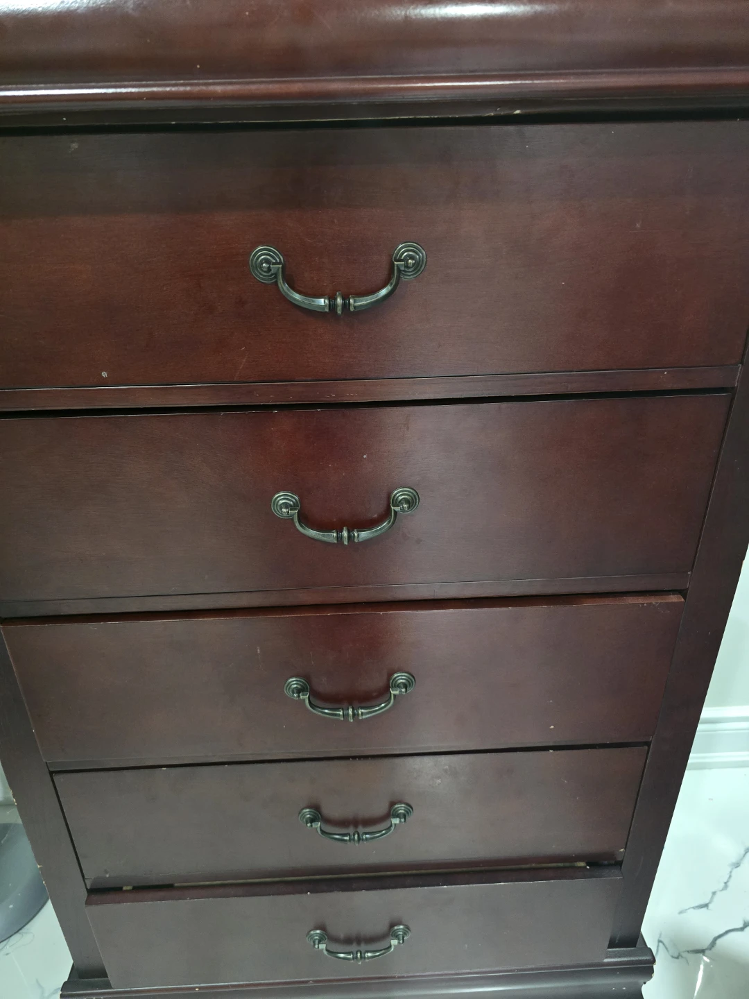 Dark Wood 5-Drawer Dresser - photo 5