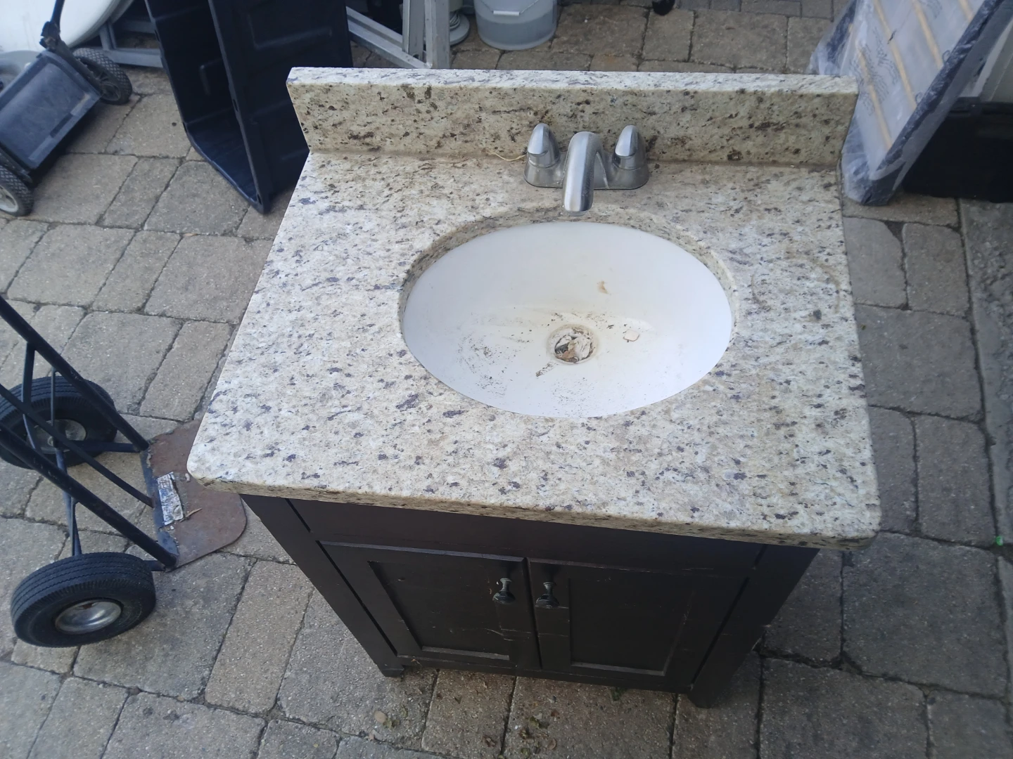 Bathroom Vanity with Granite Top and Sink - photo 2