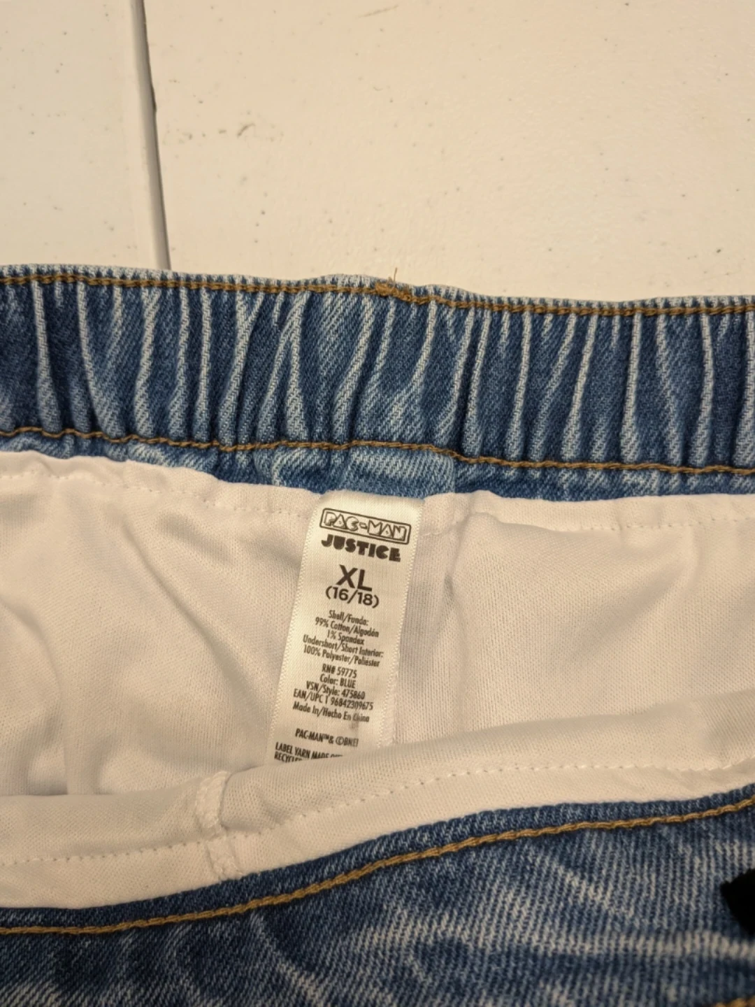Pac-Man Justice Denim Skirt XL (16/18) Blue - photo 4