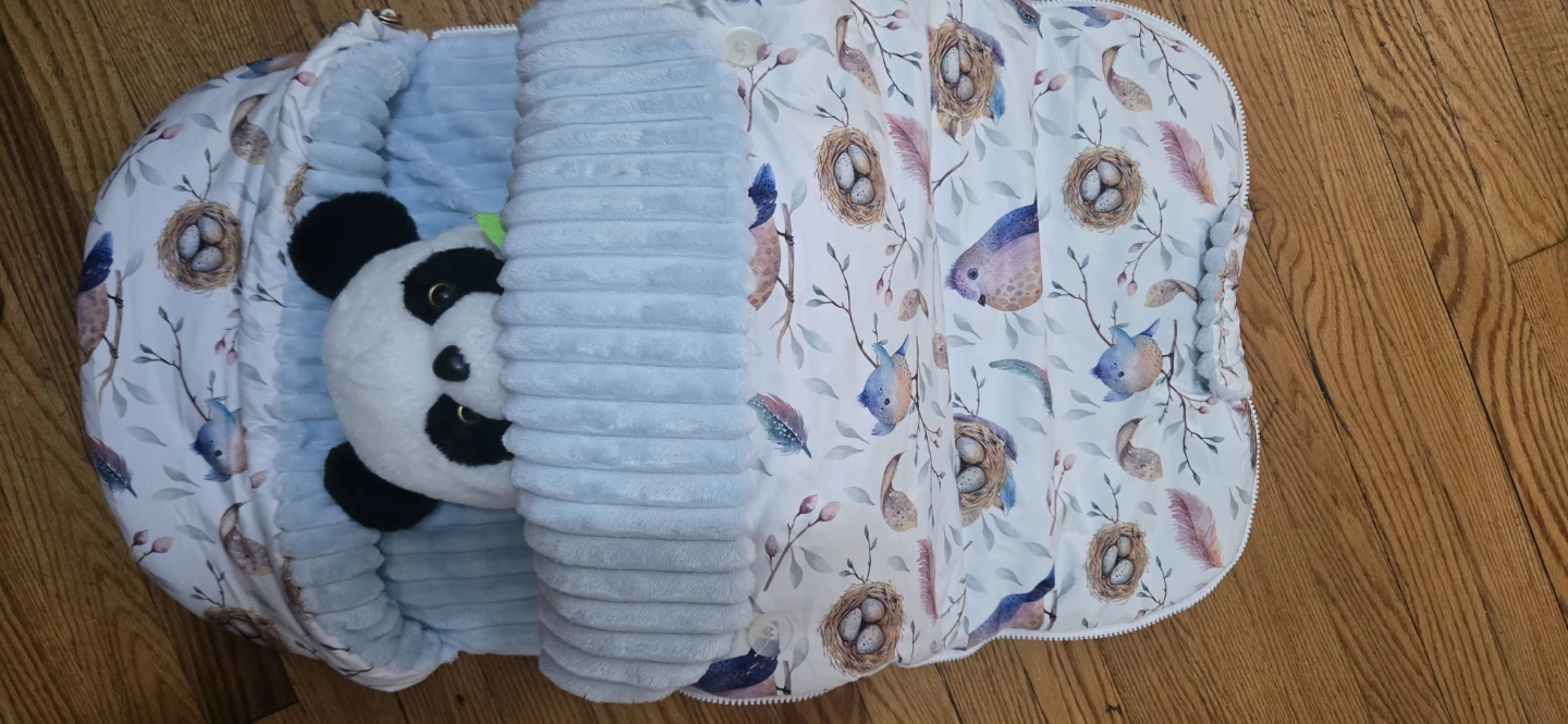 Baby Nest Lounger - Bird and Feather Print - photo 2