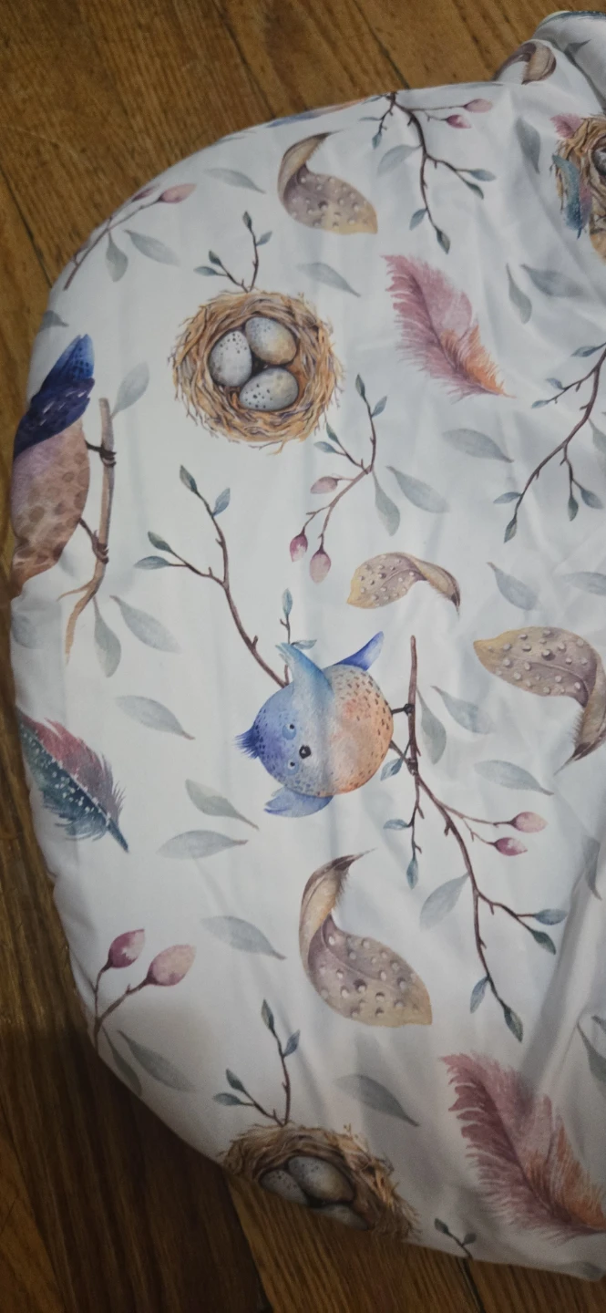 Baby Nest Lounger - Bird and Feather Print - photo 5