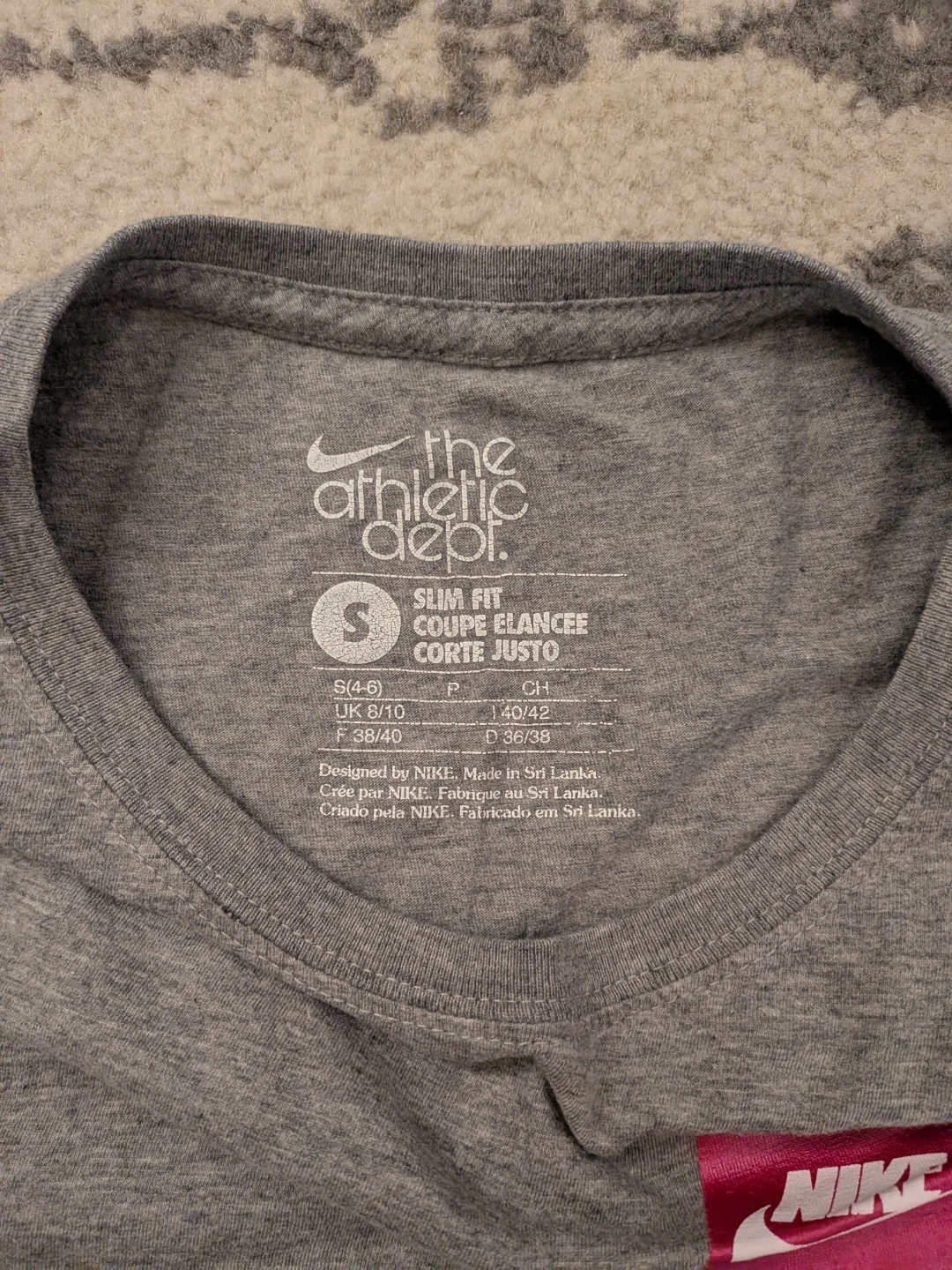 Nike Athletic Dept. Slim Fit T-Shirt - Grey - Size S - photo 2