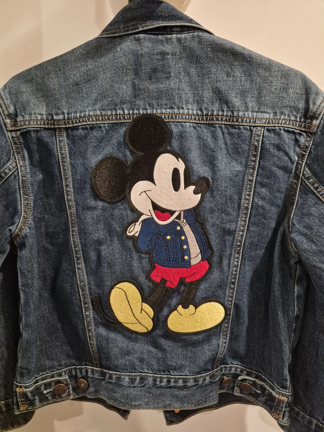 GAP x Disney Mickey Mouse Denim Jacket - Size M (8-9)