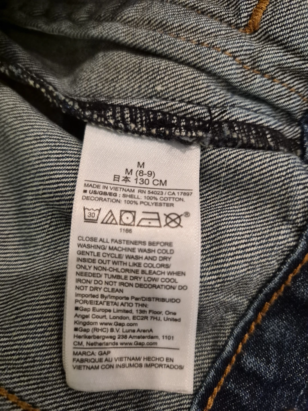 GAP x Disney Mickey Mouse Denim Jacket - Size M (8-9) - photo 3
