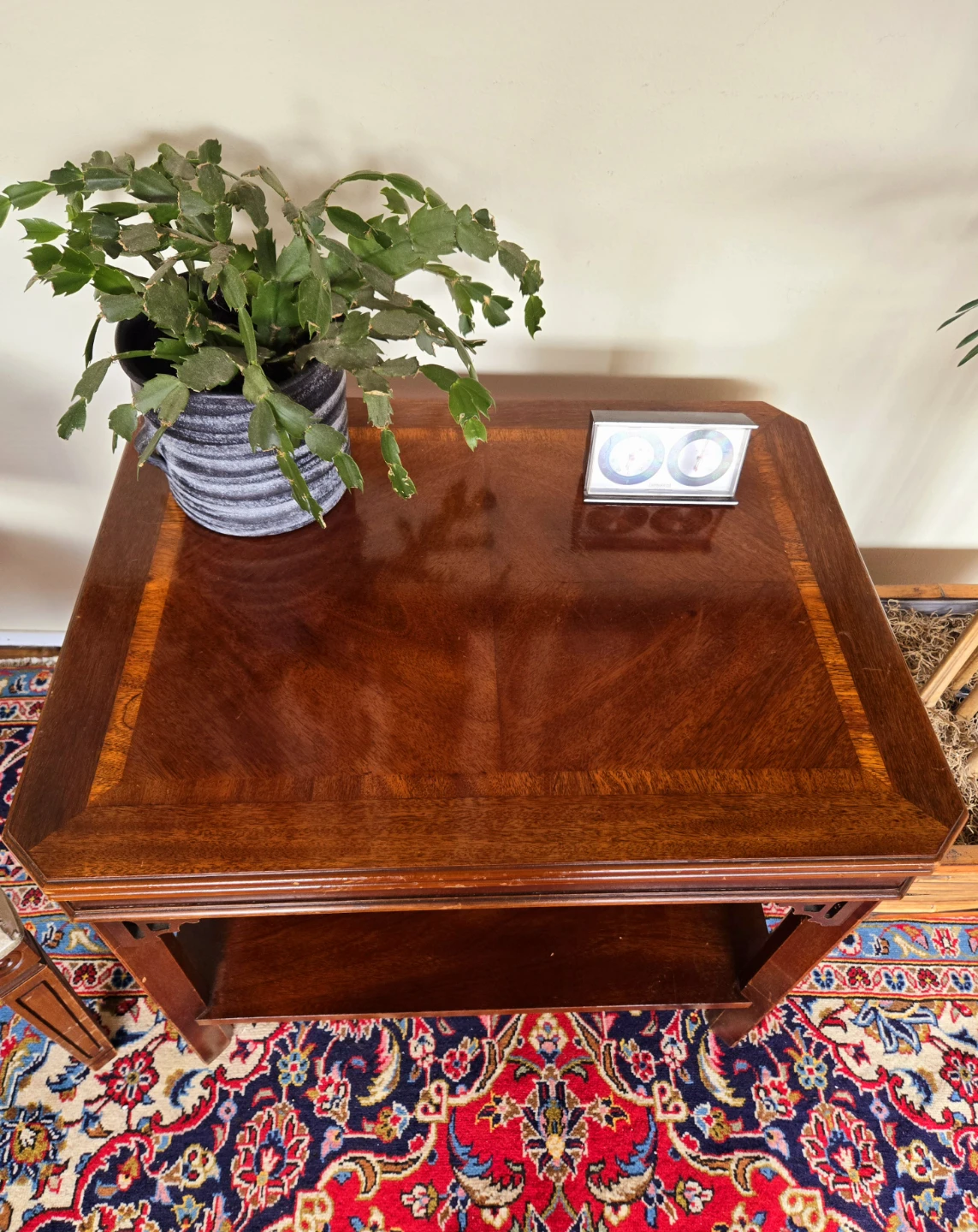 Art Deco Solid Walnut Two Tier Coffee Table (Delivery Available) - photo 4
