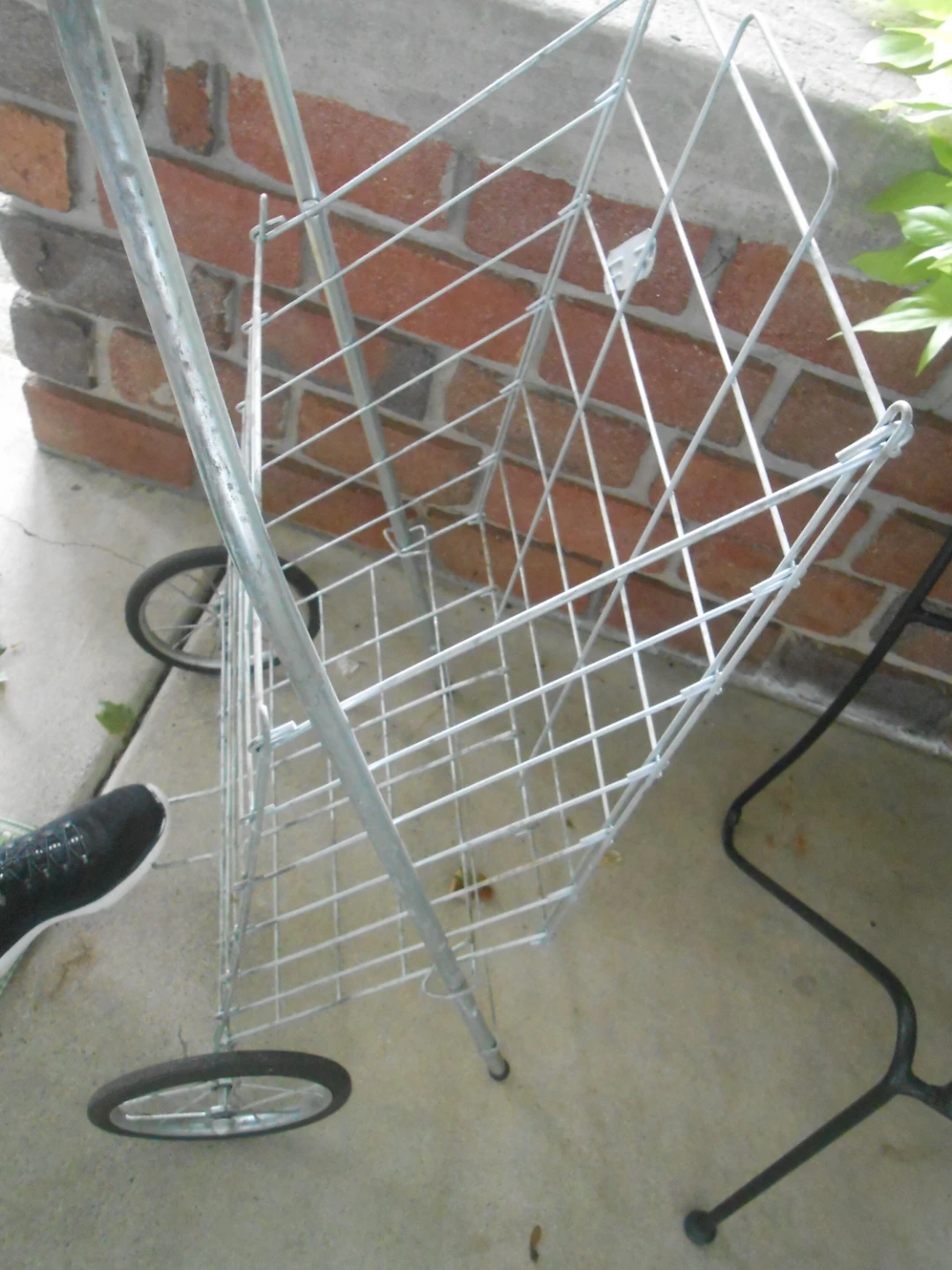 Folding wired two-wheel cart only $25