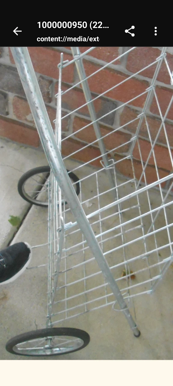 Folding wired two-wheel cart only $25 - photo 2