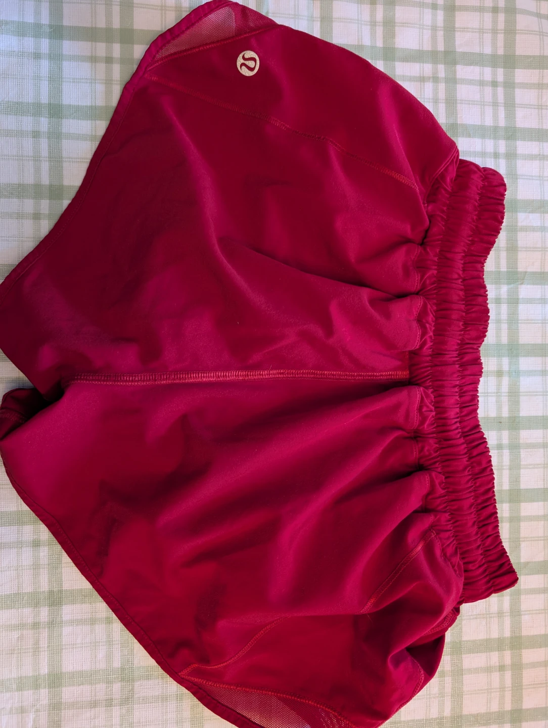 Lululemon Running Shorts - White & Red