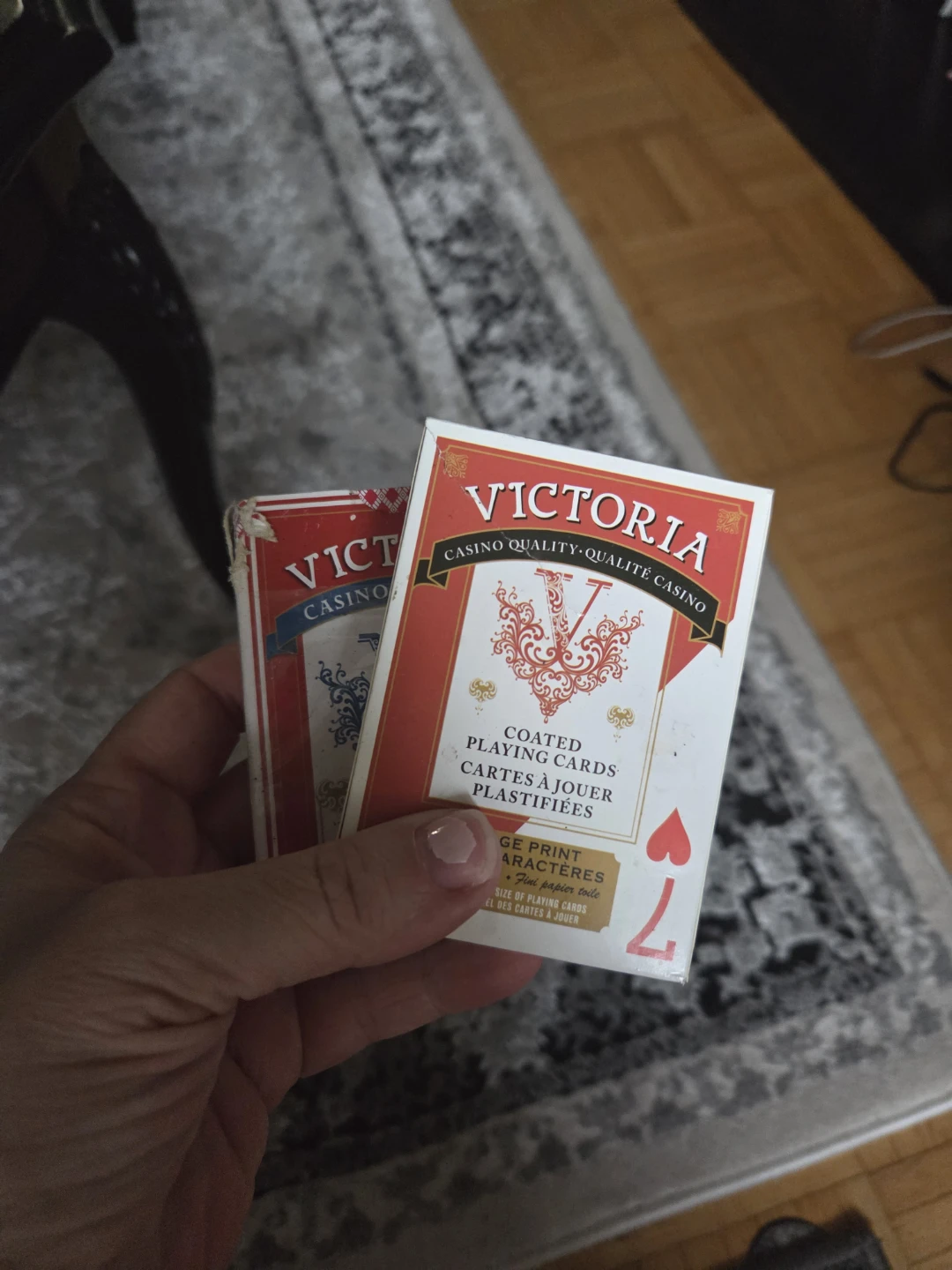 2 Victoria Coated Playing Cards