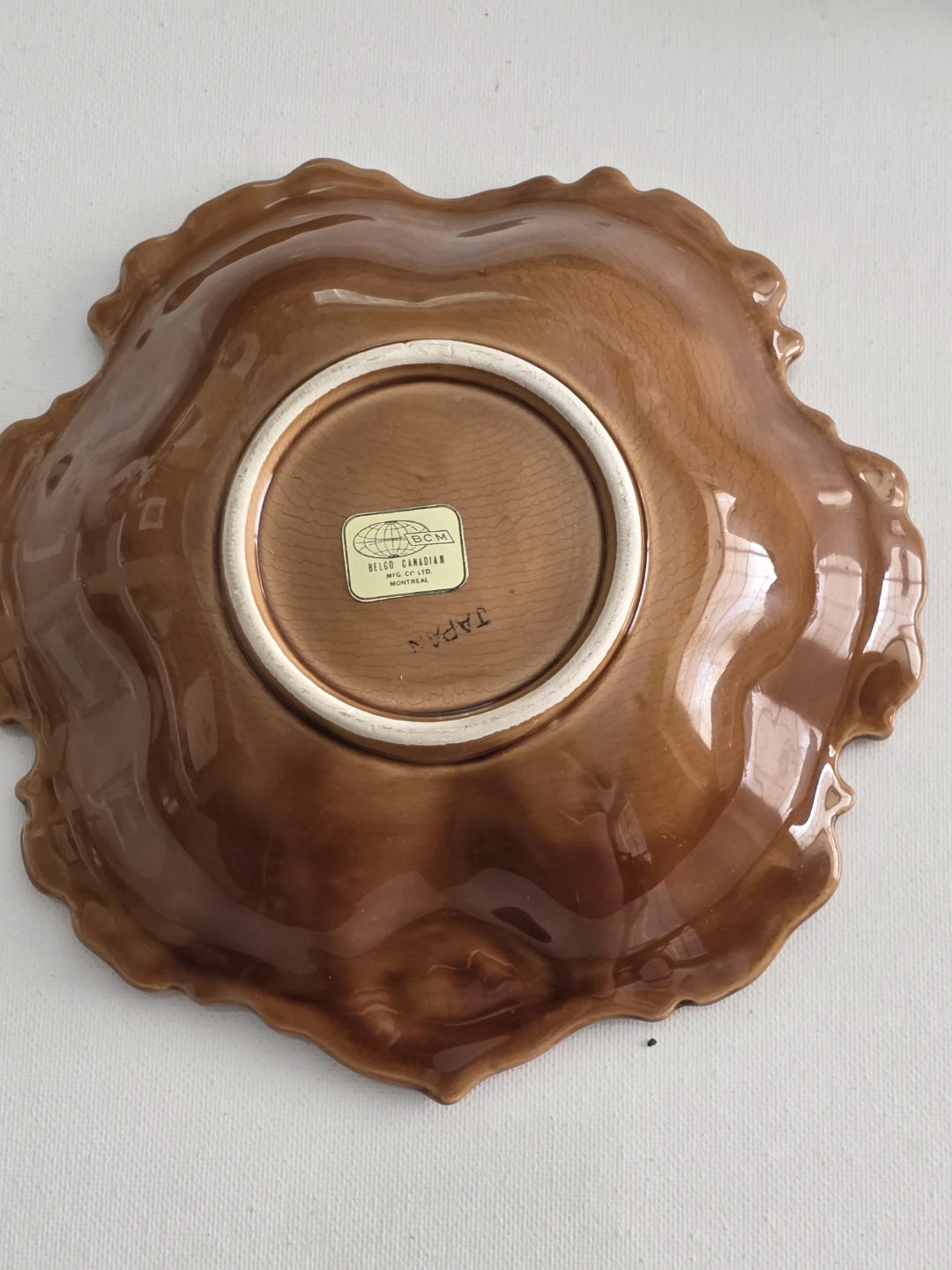 Vintage 7" Belgo Canadian MCM Serving Dish - photo 2