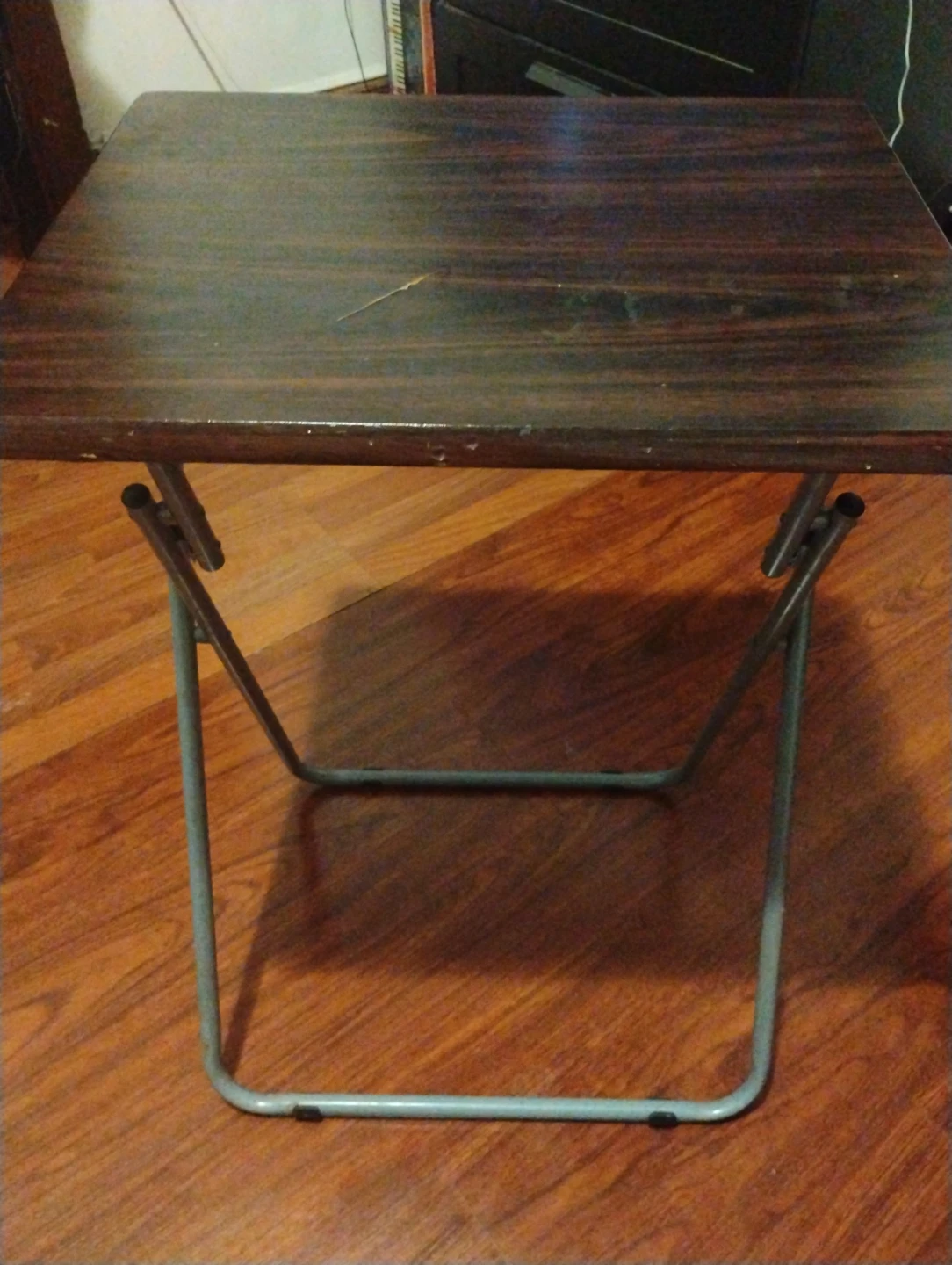 Small Folding Table - Wood Grain Top