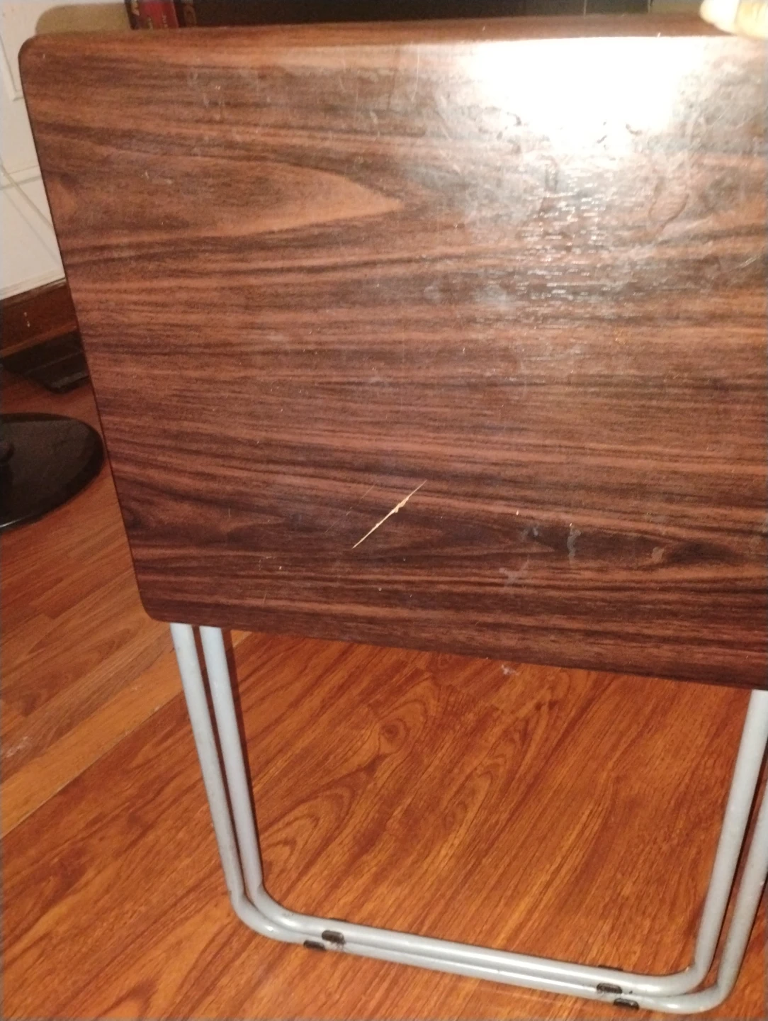 Small Folding Table - Wood Grain Top - photo 2